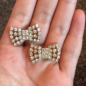 Kate Spade Crystal bow earrings stud